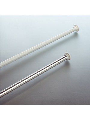 Shower Curtain Silver Rod - Extentable and Adjustable - 100% Aluminium No Rust - Sise: 125 - 220cm