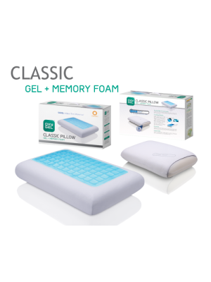 Gel + Memory Foam Pillow - 40cm X 60cm X 14cm