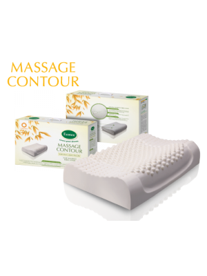 Latex Pillow - Massage Contour Classic - 40cm X 65cm X 12cm
