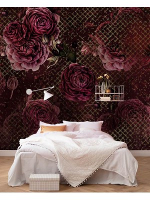 Wallpaper - Rouge Intense - Size: 350X280cm