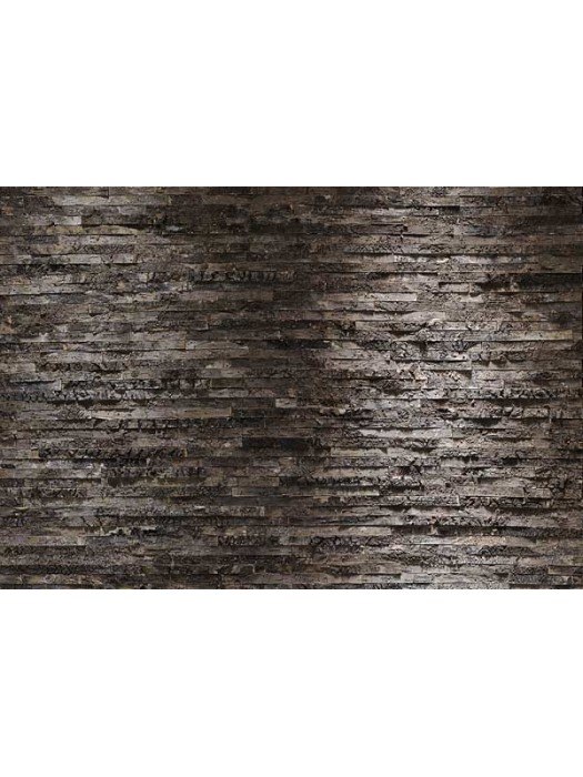 Wallpaper - Black stone wall - Size: 368 X 254 cm