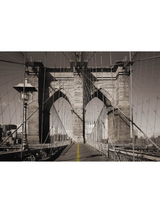 Wallpaper - Brooklyn Bridge - New York - Size: 368 X 254 cm