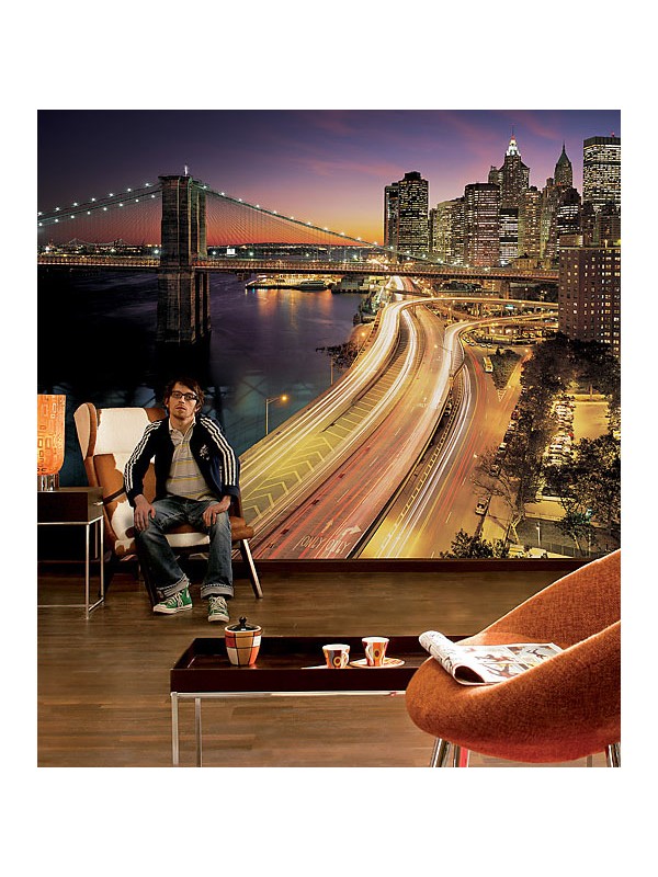 Wallpaper - NYC Lights - Size: 368 X 254