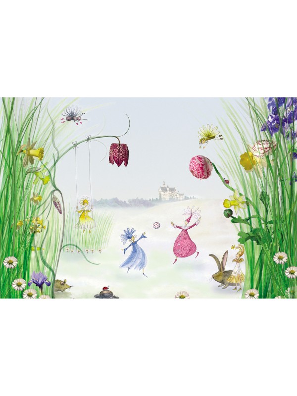 Wallpaper - Princess and Fairies - Size: 184 X 254cm